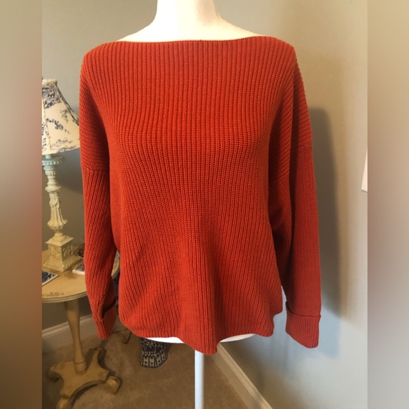 French Connection brand rust orange sweater - Picture 1 of 12